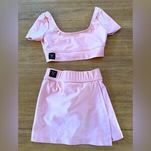 Kandi Kouture dancewear/leotard/crop matching set. Child size small.